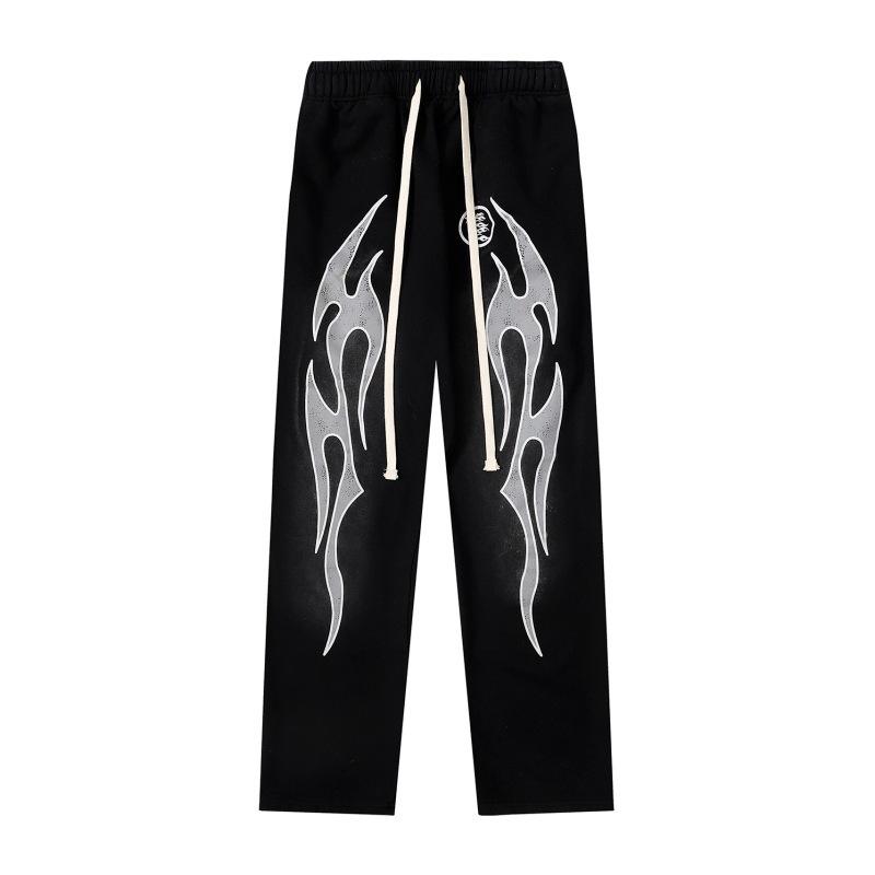 [Autumn and Winter Series] Fog High Street Washing Water Old Heavy Industry Head Printing Casual Sweater Couple Hoodie