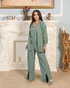 Ensemble 3 Pièces Automne Moyen-Orient 2024: Chemise à manches longues, Gilet et Pantalon pour le trajet domicile-travail.
