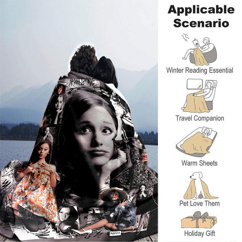 Artistic Collage Inspiration Blanket Soft Throw Blanket For Home Bedroom Bed Sofa Travel Office Solid Christmas Blanket
