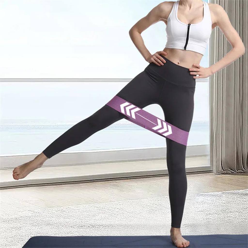 Elastisches Band Fitness Widerstandsband Yoga Pilates Hüftgelenk Dehnung Baumwolle Hüftheben Widerstandsband Fitnessstudio Trainingsgeräte