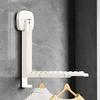 Clothes Drying Rack with Strong Suction Cups Foldable Adjustable Wall Mounted Laundry Drying Holder Bathroom Accessories