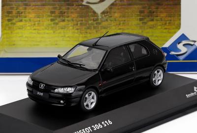 SOLID O Scale Peugeot 306 S16 1994 Finished Product S4311405 1/43 (Black)
