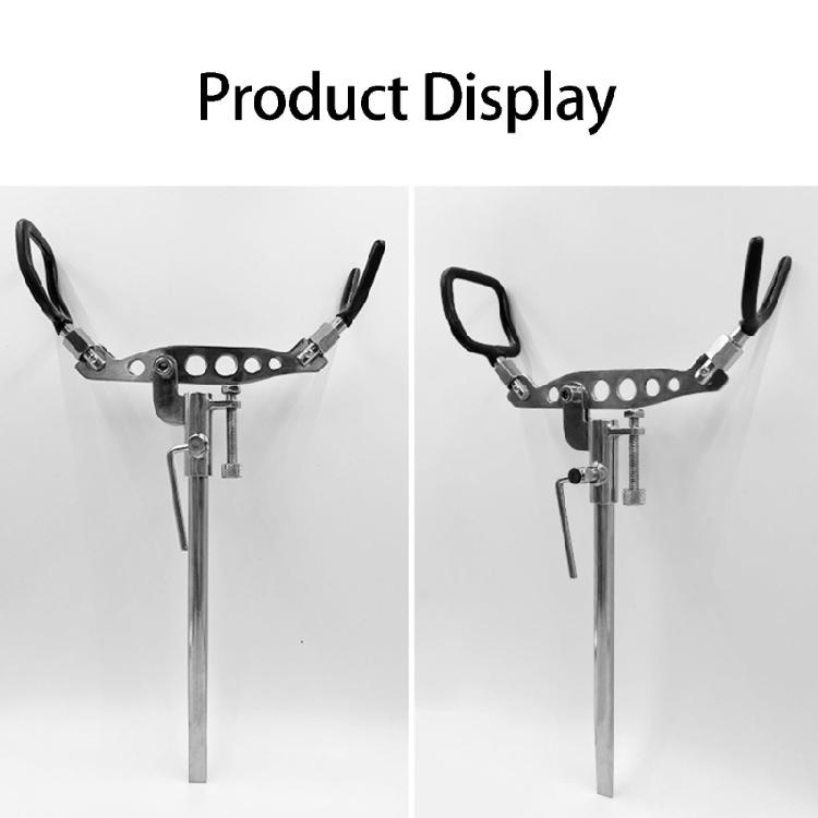 Universal Stainless Steel Fishing Support Tool Adjustable Fish Poles Holder Support Stand Ground Insert Bracket