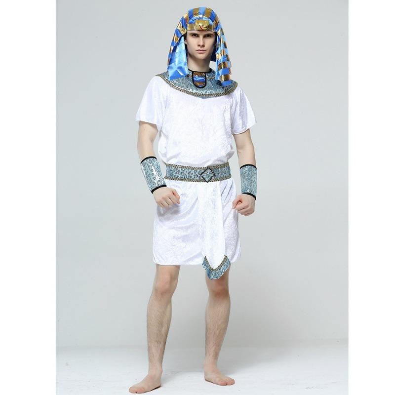 Halloween Masquerade Costume Cleopatra, Egyptian Pharaoh King Samurai Costume