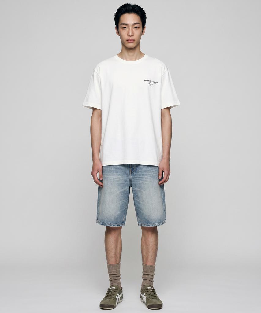 Lugkaeseuteu [Unisex] Avel Archive Signature T-Shirt_White