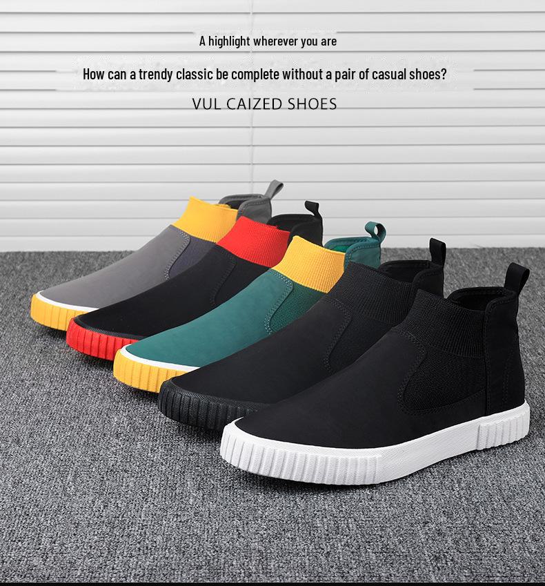 2024 Men's Trendy Korean Canvas Shoes: All-Match Casual Sneakers for Autumn and Spring