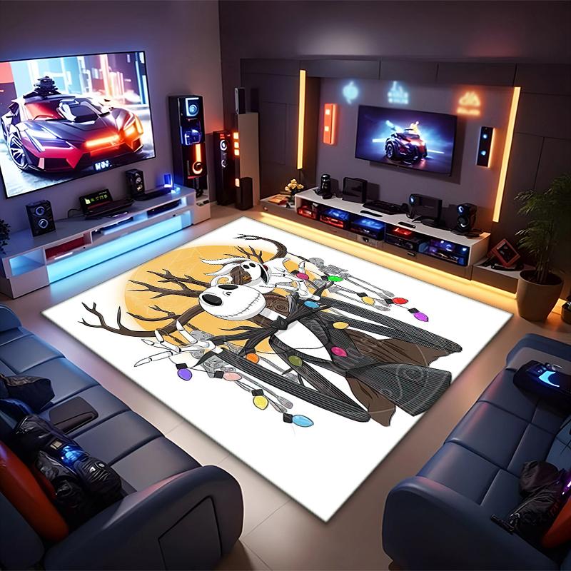 1PC The Nightmare Before Christmas Rug - home decoration Carpet For Living Room Bedroom Flooring Computer Chair Area Rug