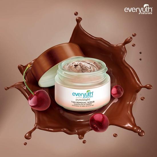Everyuth Naturals Chocolate and Cherry Tan Removal Scrub (50 Gm*2qty)