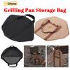 Baking Pan Storage Bag with Handle Wear-Resistant Grilling Pan Pouch Waterproof Skillet Bag 47x38cm Outdoor BBQ Tool for Kitchen
