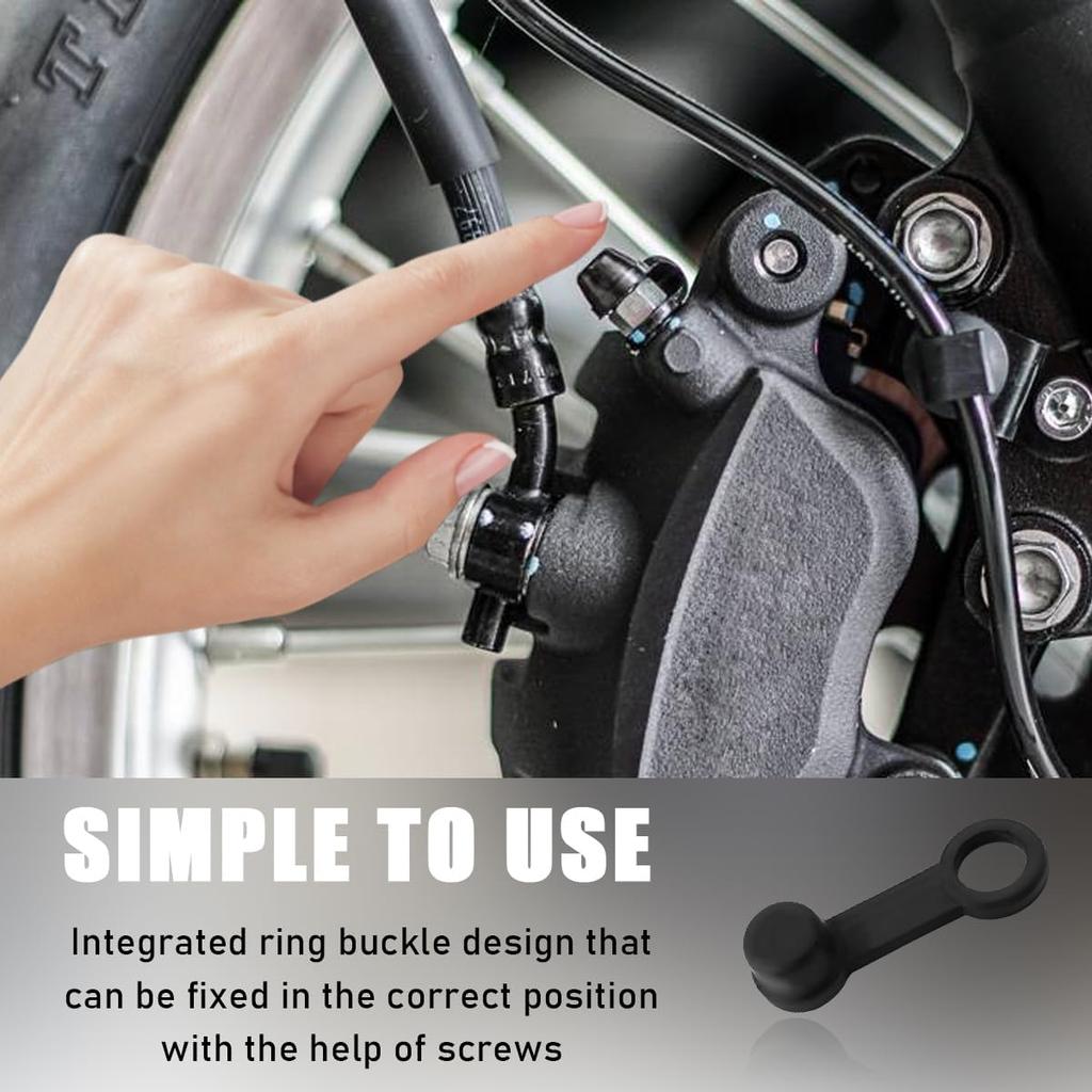 povtii 8PCS Brake Bleed Nipple Cap, 8mm Rubber Car Brake Bleeder Screw Grease Dust Cover, Vehicle Brake Bleeder Nipple Cap Replacement for Motorcycle