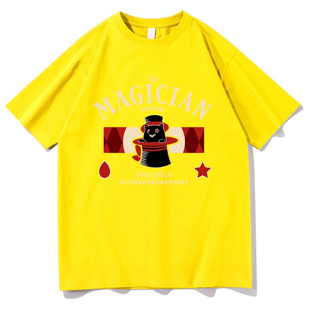 Lyney Themed Genshin Impact T Shirt Fashion Unisex Harajuku Aesthetic Anime TShirt Unisex High Quality Vintage Cotton Tees Shirts