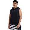 Under Armour Curry Splash Módní univerzální mikina s kapucí bez rukávů Pánská mikina Černá Bílá 1389483-001