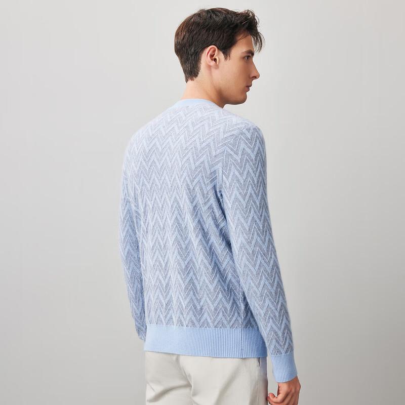 Men's 100% Cashmere Retro Round Neck Sweater