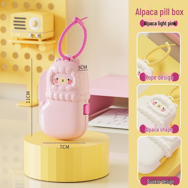 2025 Dopamine Jewelry and Pill Storage Necklace: Portable Box for Earrings and Travel