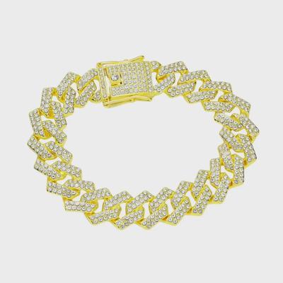 European & American Hip-Hop Full Diamond Men's Fashion Bracelet