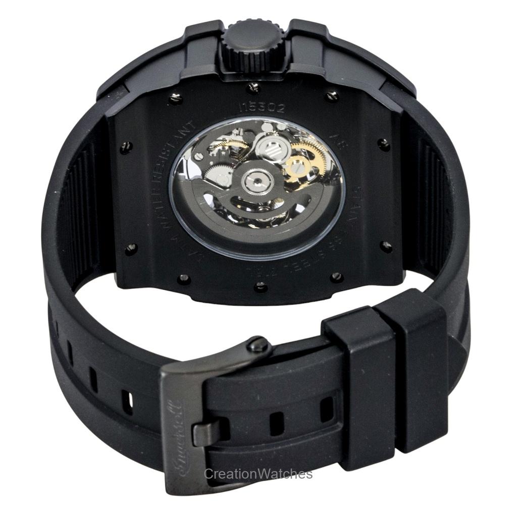 Ingersoll The Play Polyurethane Strap Black Skeleton Dial Automatic I15302 Men's Watch