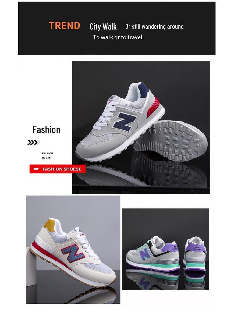 Unisex Trendy Breathable Mesh Sneakers - Casual & Versatile Skate Shoes for Men & Women