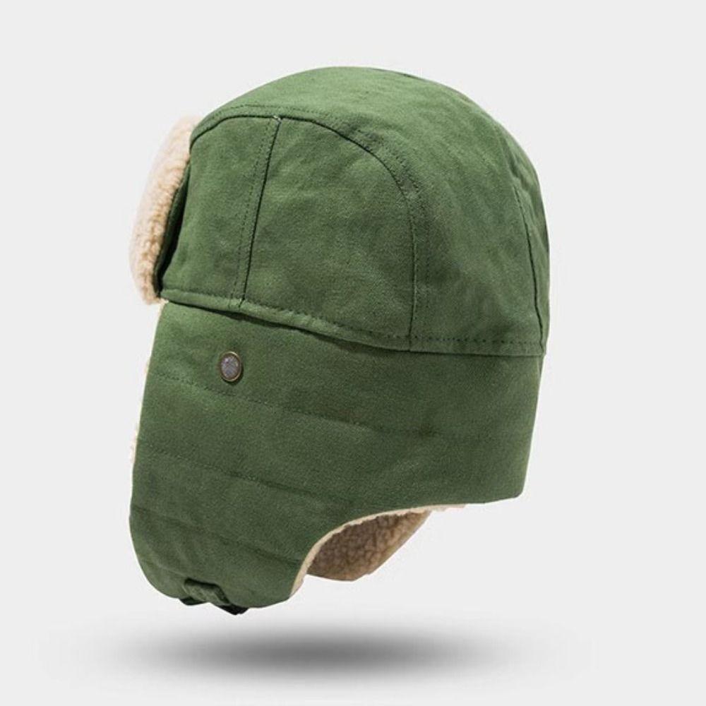 Thickened Winter Bomber Hats Ear Protection Winter Ski Caps OutdoorsThick Balaclava  for Men Women
