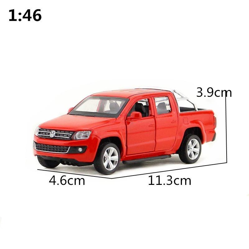 Симуляция 1/46 Сплав Volkswagen Amarok Пикап Модель автомобиля Литая игрушечная машина Детский подарок для мальчика Домашний декор Миниатюрная машина
