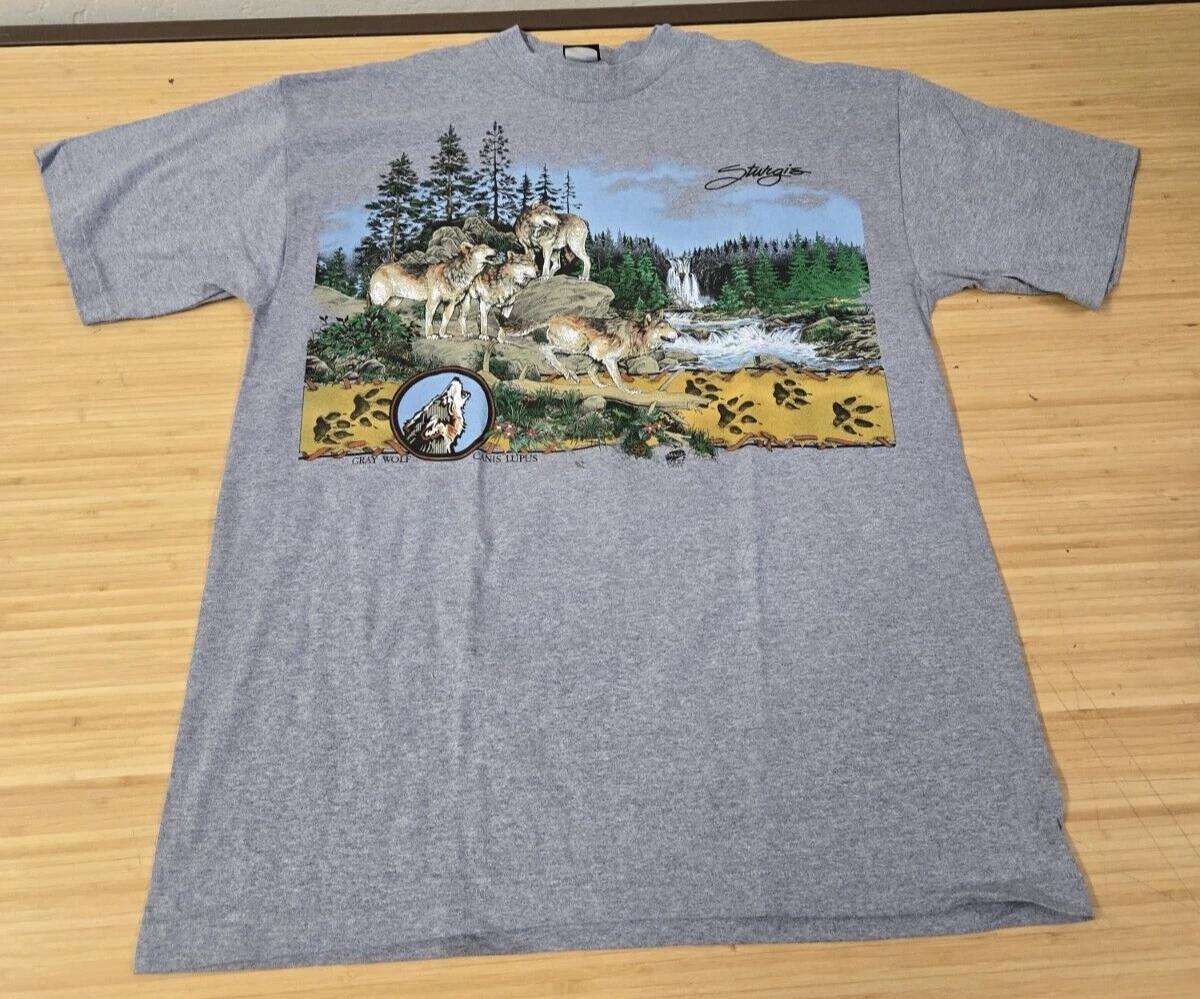 

Vintage 1994 Image West Sturgis Wolf South Dakota T Shirt Size XL L