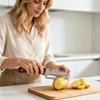 2pc Vegetable Peeler Set Stainless Steel Blades with Ergonomic Plastic Handles Kitchen Tool for Fruit and Vegetable Preparation
