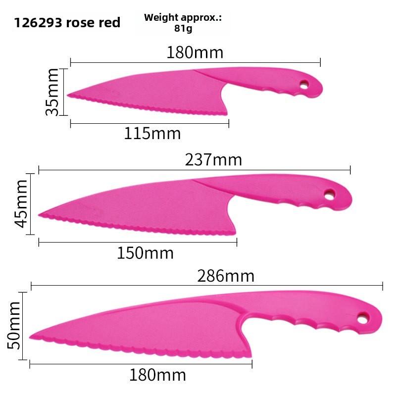 Kids Plastic Fruit Cutter With Sharp Corner Design For Birthday Cake And Dessert Cutting