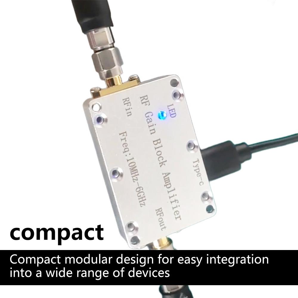 10M-6GHz RF Gain Amplifier 10dB 20dB 30dB 40dB High Flatness RF Power Amplifier Drive Signal 433M 915M 1.2G 1.5G 2.4G 5.8G
