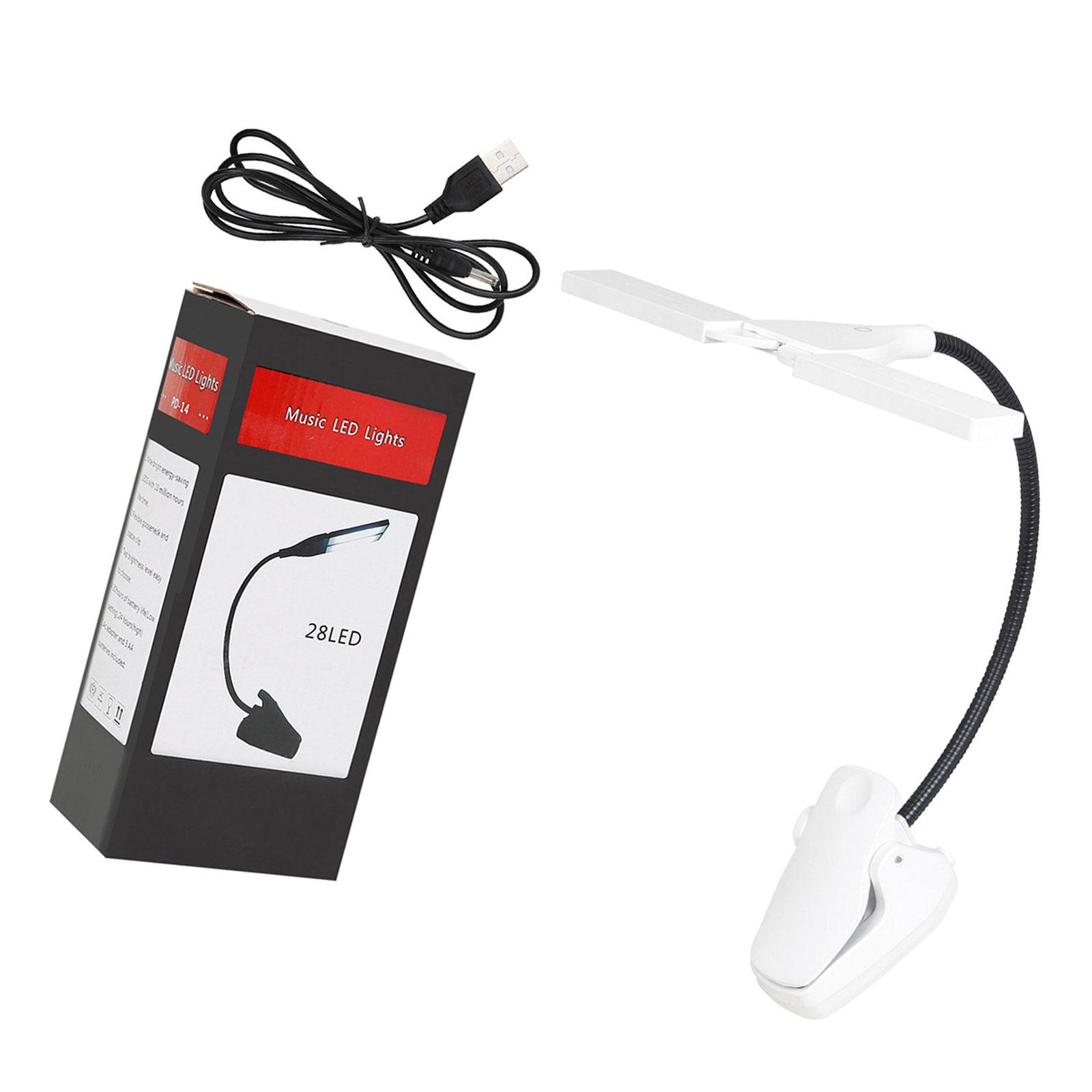 

Clip On Rechargeable Music Stand Lamp Portable LED Music Stand Light Flexible Clip on Piano Lights Easy to Carry
