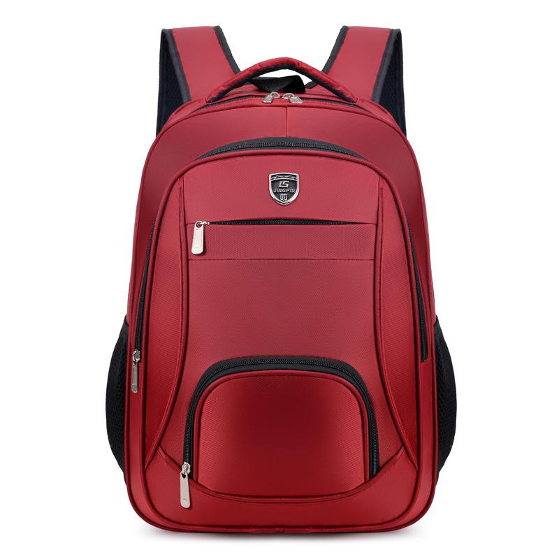 

Новый унисекс однотонный водонепроницаемый и дышащий деловой модный повседневный универсальный рюкзак для повседневного использования красный