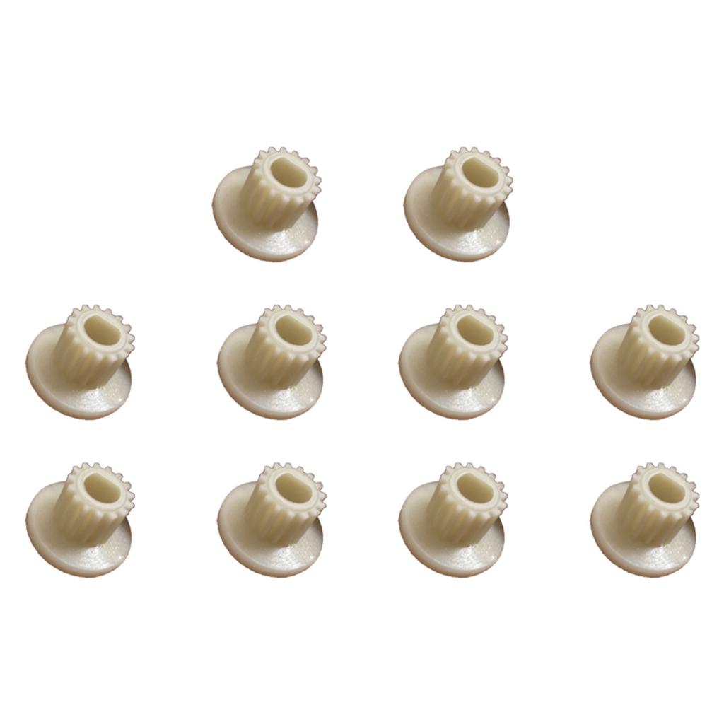 10PCS Bread Machine Motor Transmission Kit 15 Teeth Bread Maker Gear Motor Drive Gear Belt Drive Pulley Plastic Material