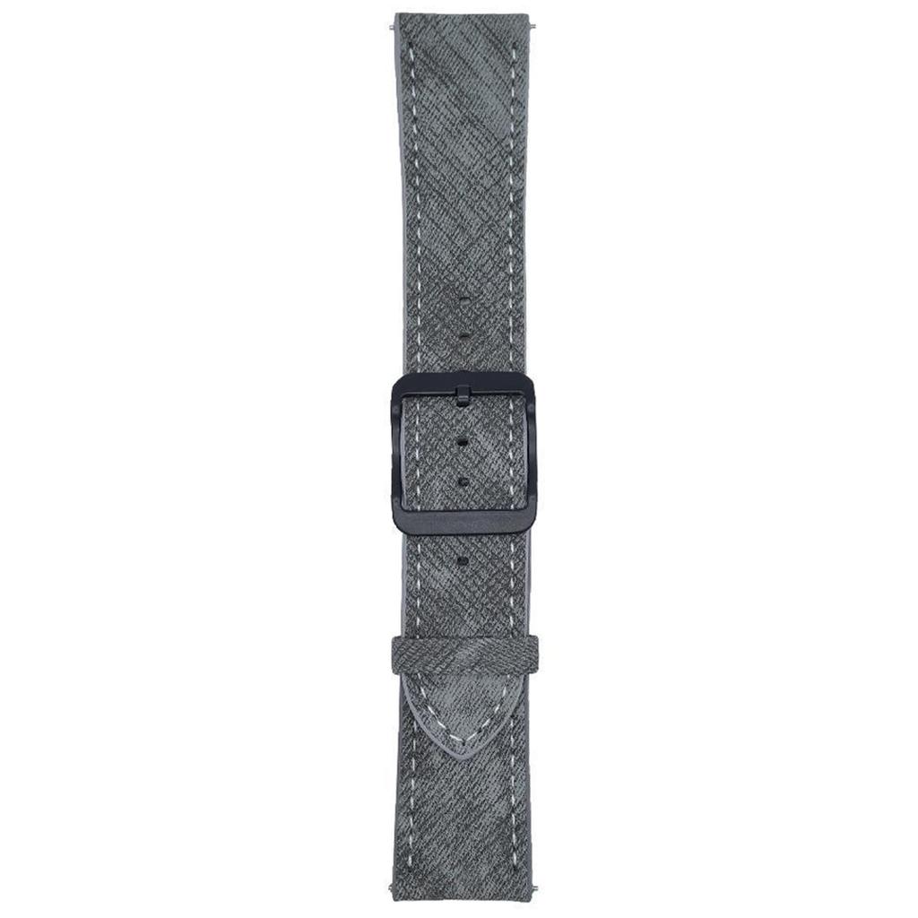 Double Loop Buckle Leather Band For Samsung Galaxy Watch7/Watch6 Watch Bands Universal 20mm Strap