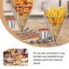 'Four Stainless Steel Fry Racks With Sauce Cups, Perfect For Kitchens, Restaurant Buffets, Picnic Parties, And Family Gatherings