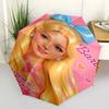1pc Barbie Girl, Barbie World Automatic Folding Umbrella - Compact 8-Rib Design, Durable Plastic & Iron1264L