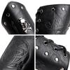 Men Embossed Wrist Cuffs Bracer Gauntlet Cosplay Bracer Wristband for Parties
