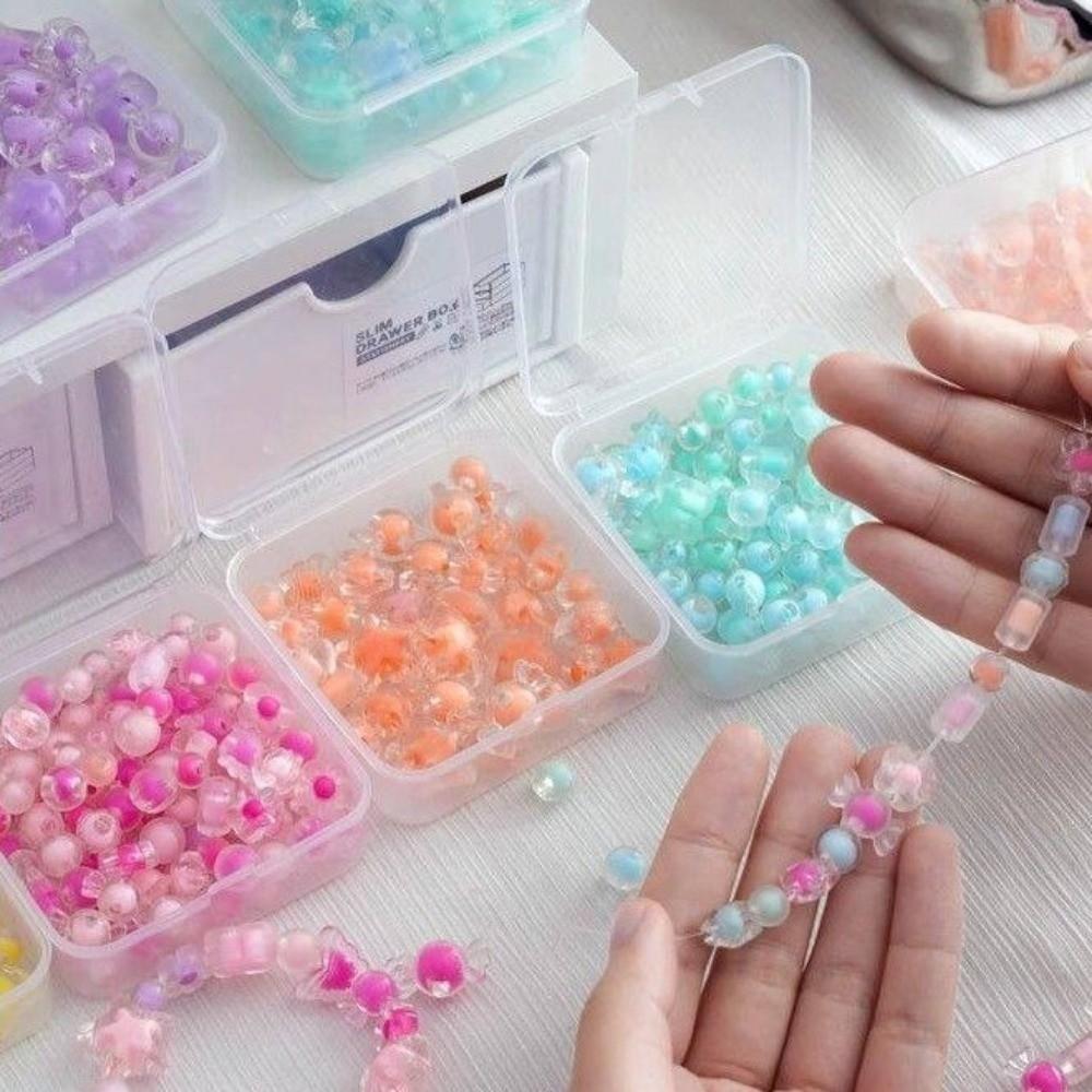 Transparent Perler Beads Storage Box Plastic Jewelry Container Beads Storage Box  DIY Crafts