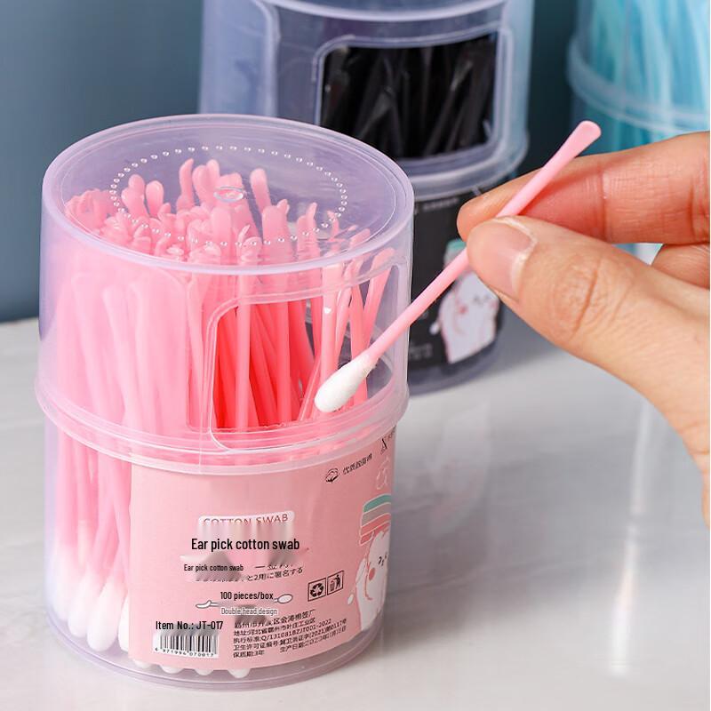 Ear Cleaning Set with Ear Spoon and Cotton Swabs