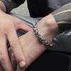 Handmade Stainless Steel Bracelet Vintage Wrist Jewelry Delicate Braided Bracelet Suitable for Men and Woman Present