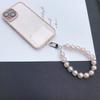Luxury Plating Beaded Bracelet Phone Chain Acrylic Pendant For iPhone 11 13 Pro Max Woman Gold Anti-Lost Chain Hanging Jewelry