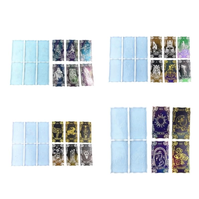 Easy To Use Tarot Card Silicone Mold Jewelry Making Tools Resin Casting Molds Silicone Material Suitable for DIY Crafts