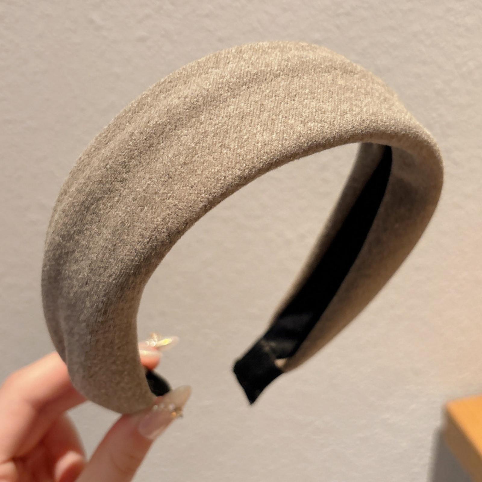 

Non- Toothed Headband For Pressing Bangs And Broken Hair, Black And Brown Face Washing Hair Accessories For Women One Size