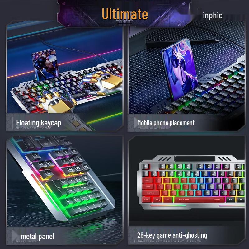INPHIC K2 Wired Gaming Keyboard with Backlight