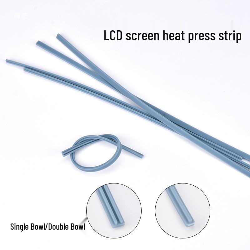 60W T-Type Soldering Iron Tip with Dual Slot Silicone Strip and 240MM High-Temp Pressing Head