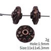 Small Hole Alloy Spacer Beads Multi Pattern Antique Metal Loose Beads For DIY Jewelry Bracelet Making For
