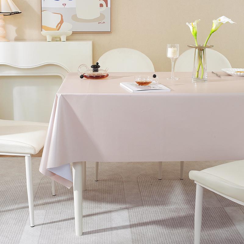 Household Dining Table Mat Waterproof And Oil-Proof Leave-In Tablecloth Kitchen Stall Non-Slip Dining Table Cloth Premium Feeling Table Mat