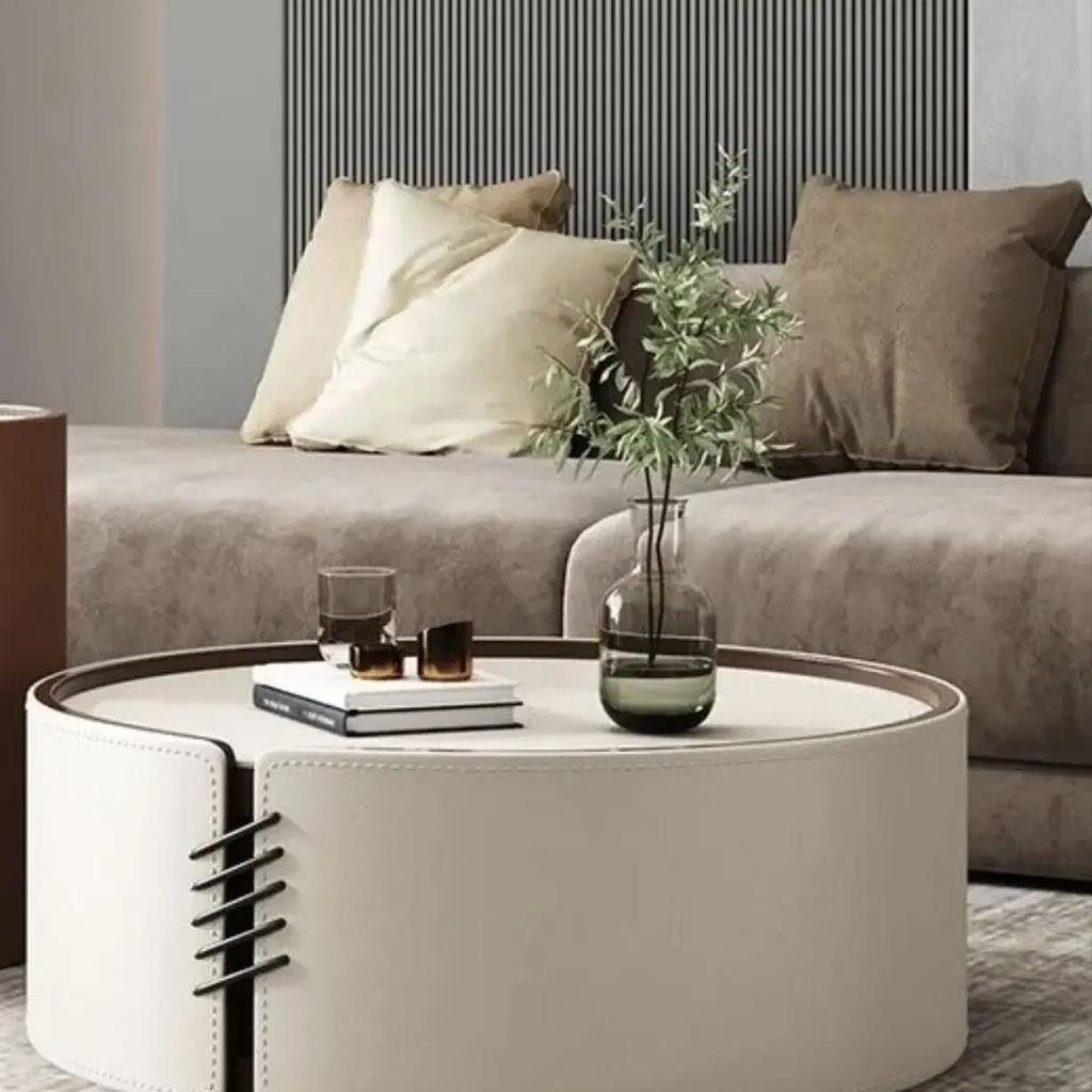 Italian Light Luxury Tea Table,  Small Unit, Modern and Simple Saddle Tea Table, Creative Combination of Tea Table Size