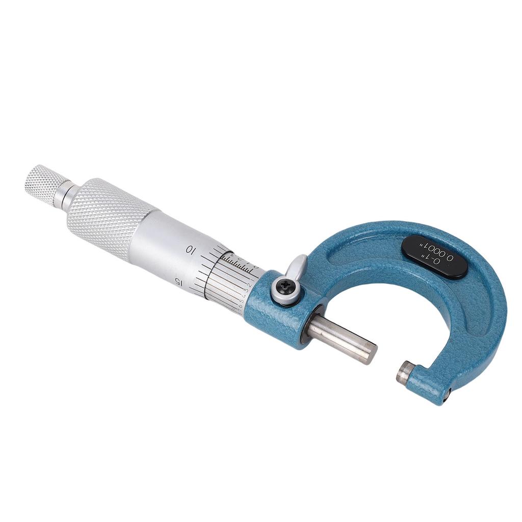 Outside Micrometer Inch 0 1in 0.0001in Graduation Machinist Tool Alloy Accurate Standard with Box