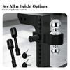Adjustable Trailer Hitch Ball Mount Strong Secure
