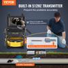 VEVOR Sewer Camera, 230 ft/70m, Self-Leveling Drain Camera with 512Hz Transmitter, Distance Counter