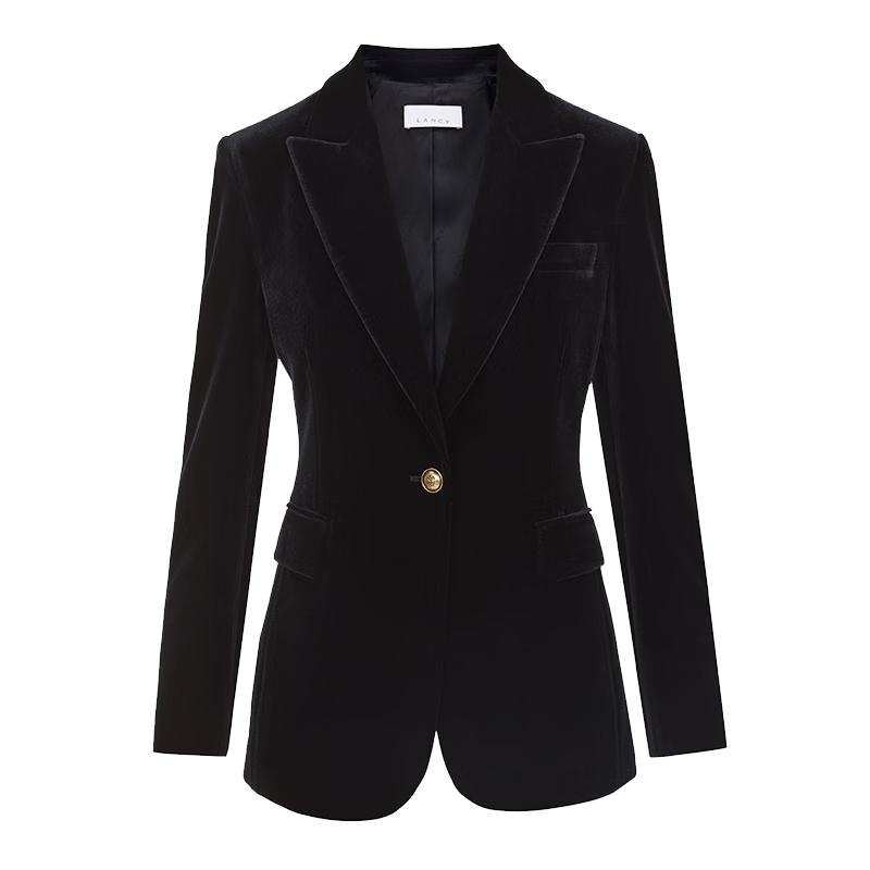 

Жіночий ретро оксамитовий піджак Lanzi з гострими лацканами XXL