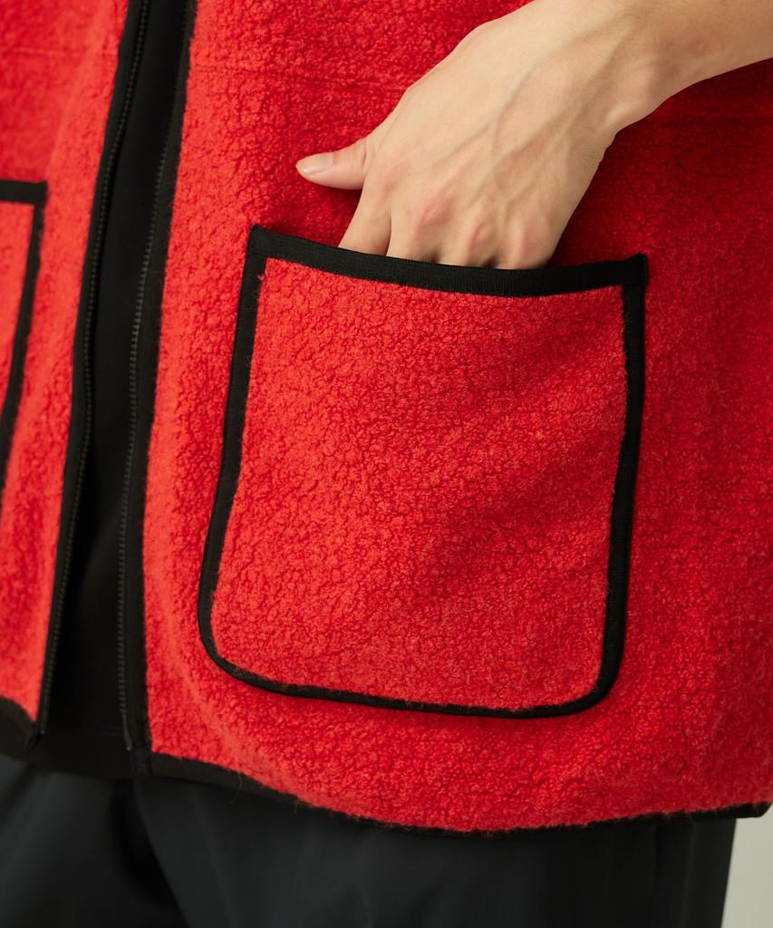 Snow Peak Recycled Wool Boa Vest and Dark Size M JK-25AU023, Men's Women's, Brown,